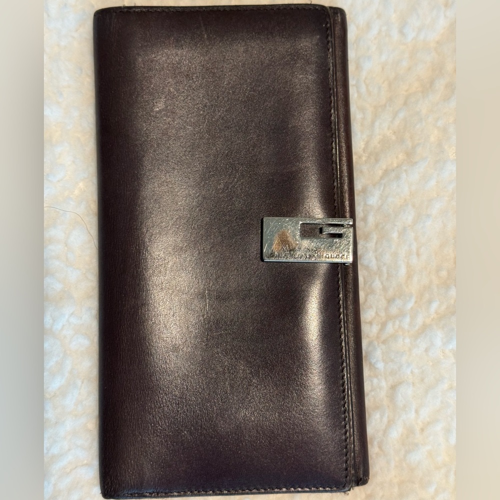 Gucci Brown Leather Wallet with Silver Hardware - Picture 2 of 12